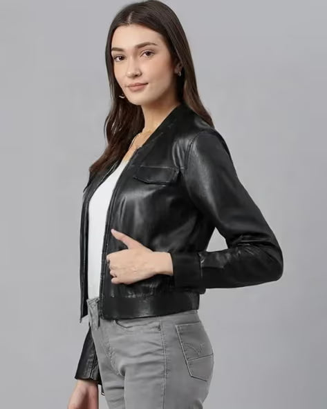 Women Zip Front Jacket